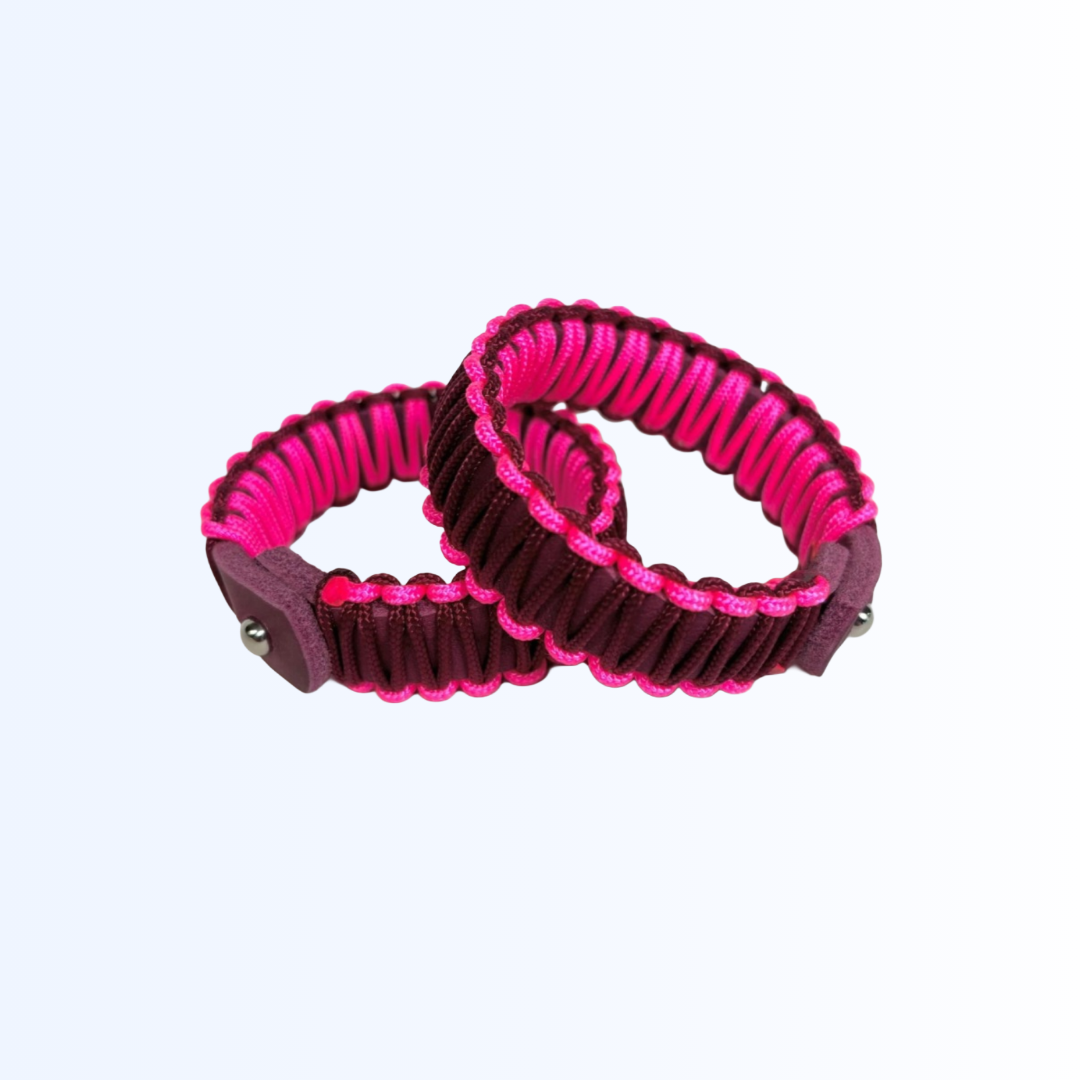 2728 Armband Bordeaux Neon Pink