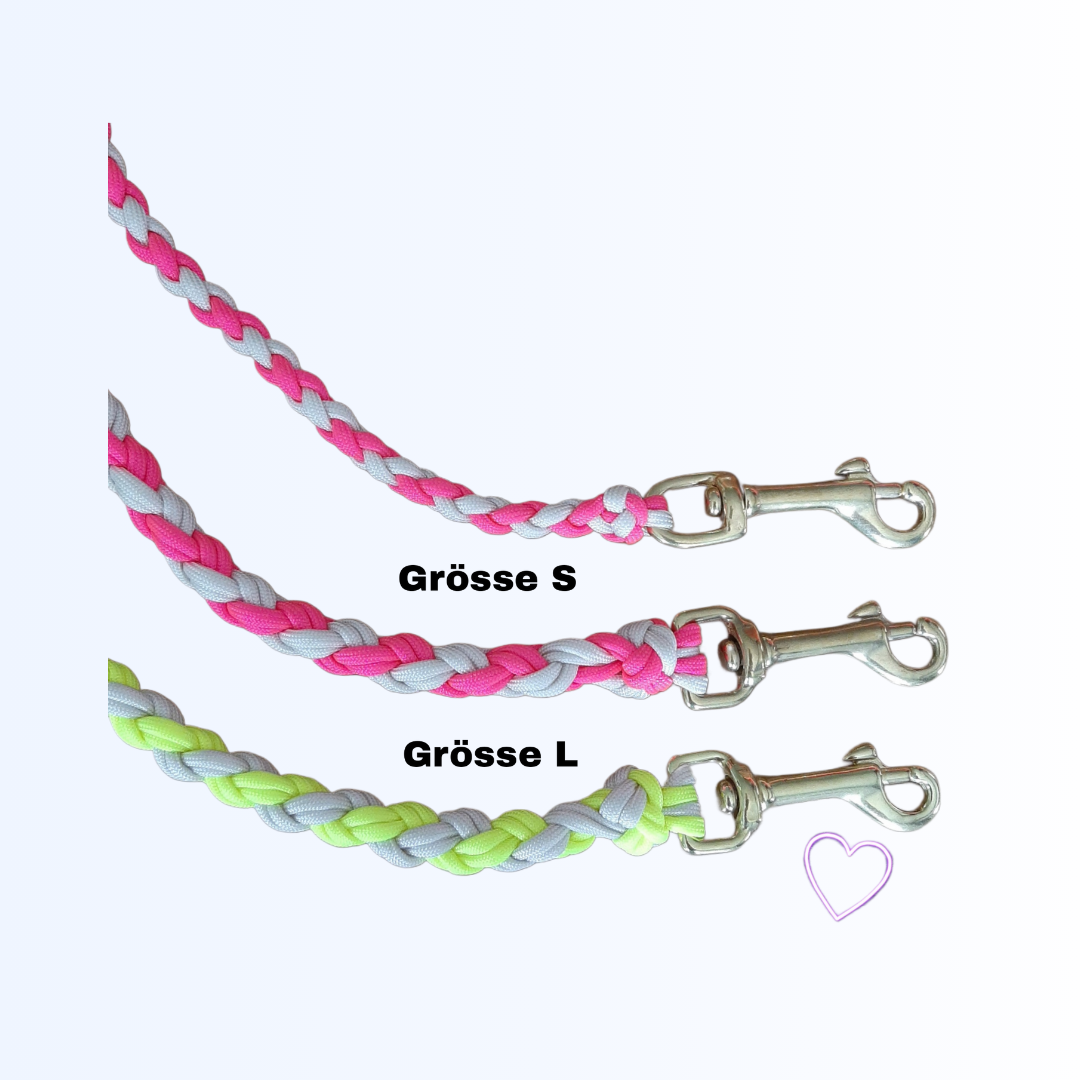 3118 Hundeleine Leder Paracord