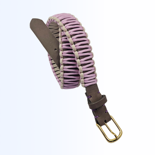 2406 Gürtel Taupe Flieder Creme