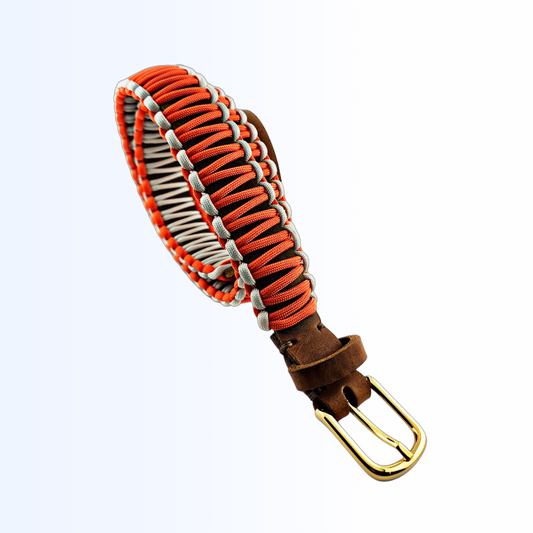 2406 Gürtel Cognac Orange Creme