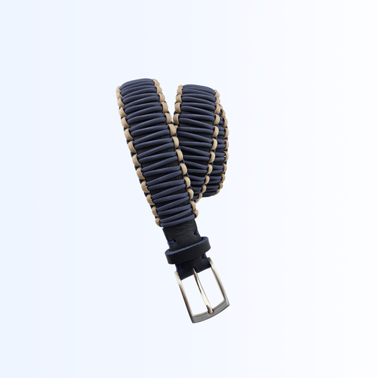 1251 Herrengürtel Navy Navy Taupe