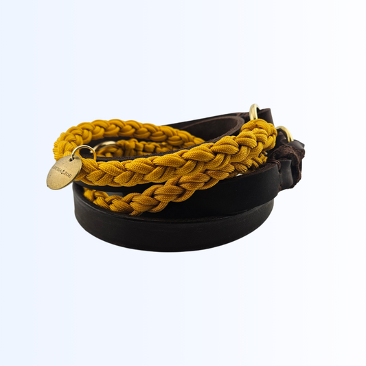 1912 Hundeleine Leder Paracord