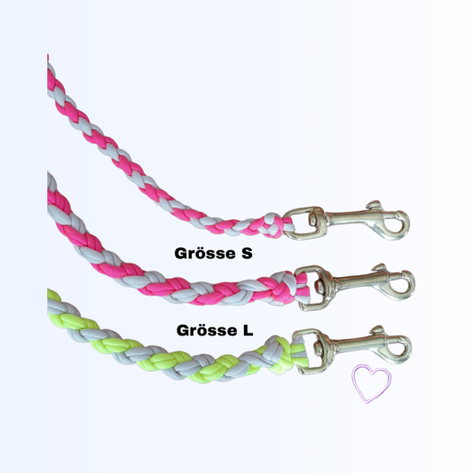 6815 Hundeleine Leder Paracord
