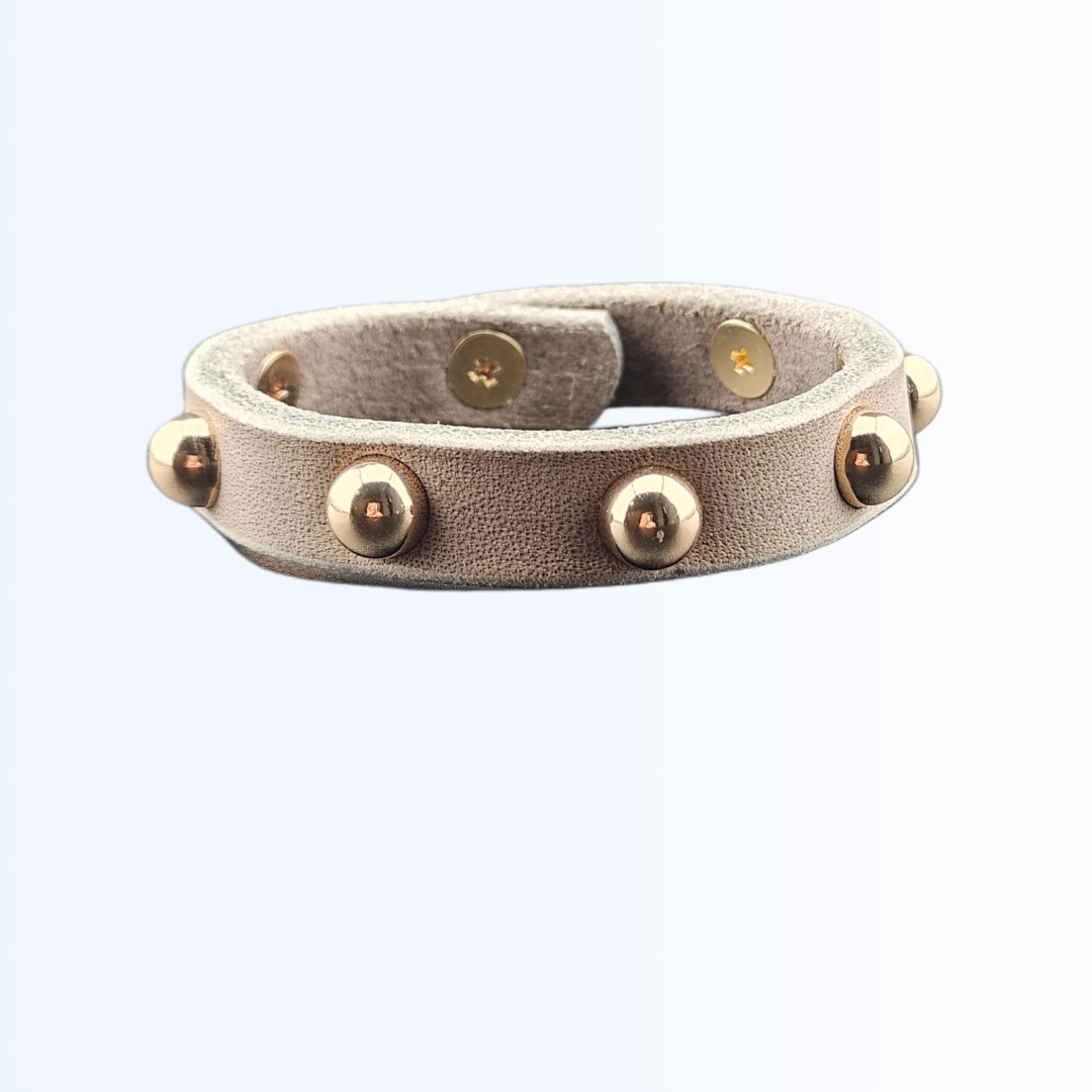 1051 Armband Niete Taupe