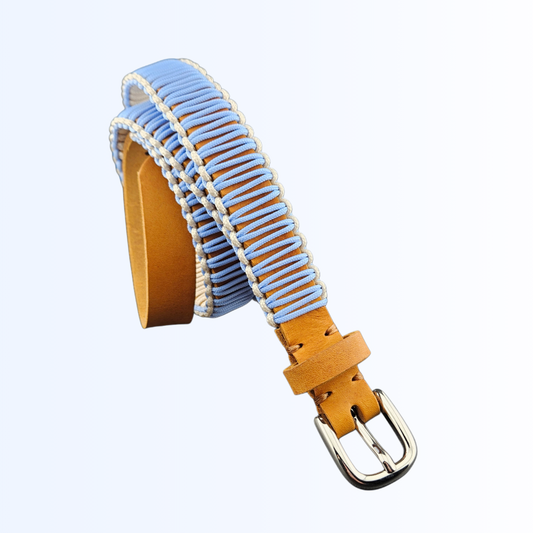 7915 Gürtel Cognac Sky Creme