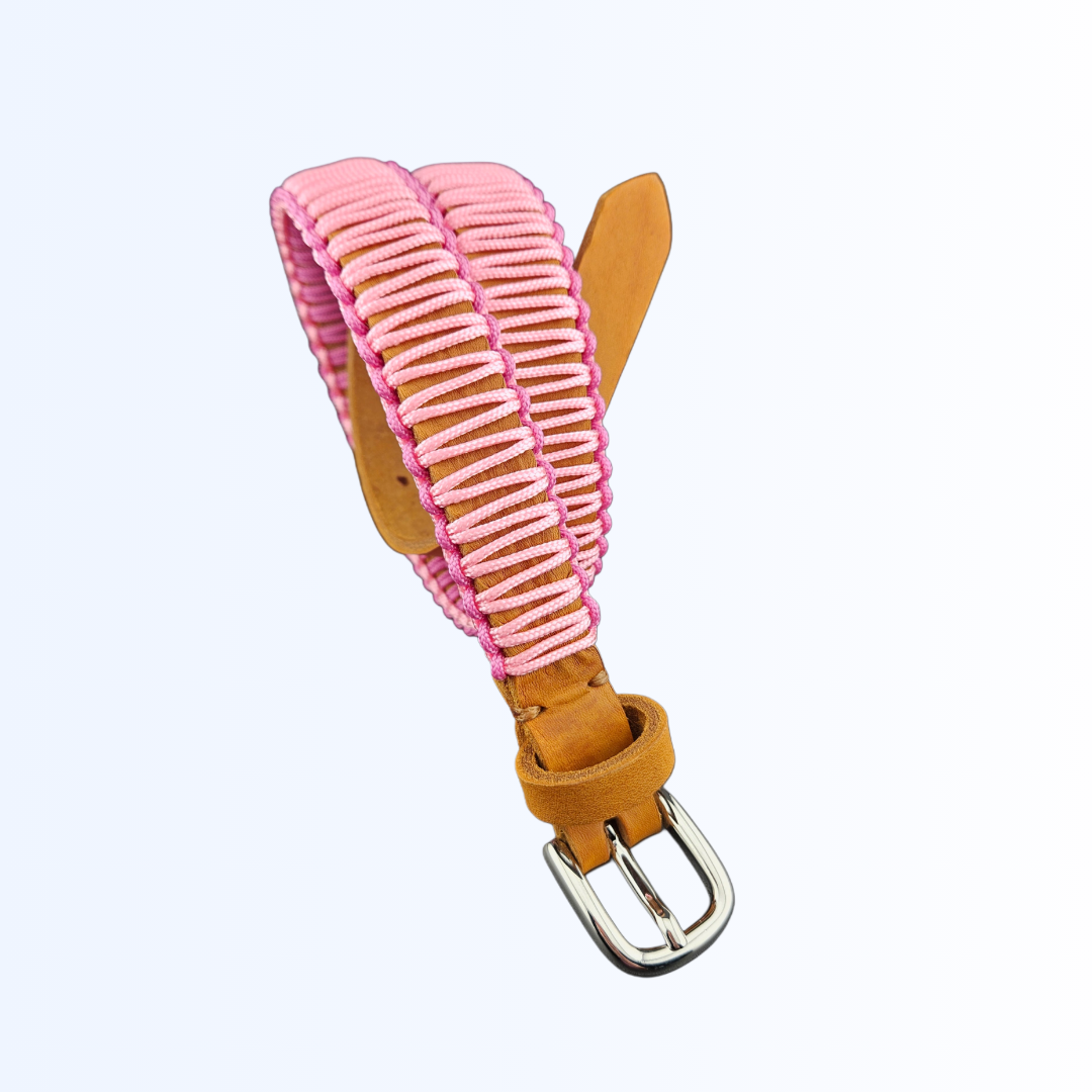 7915 Gürtel Cognac Rosa Pink