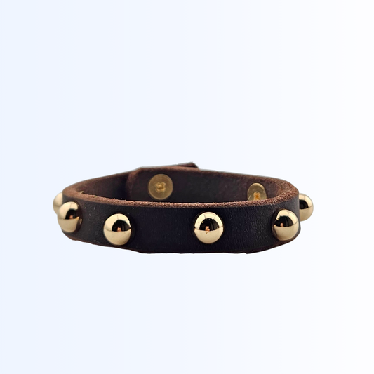 1051 Armband Niete Dunkelbraun