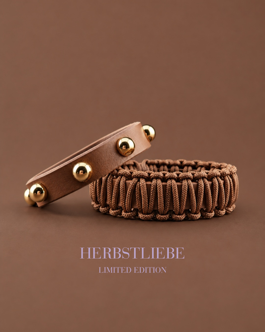 2026 Armband Leder Paracord - HERBSTLIEBE (verschiedene Farben) - LIMITED EDITION