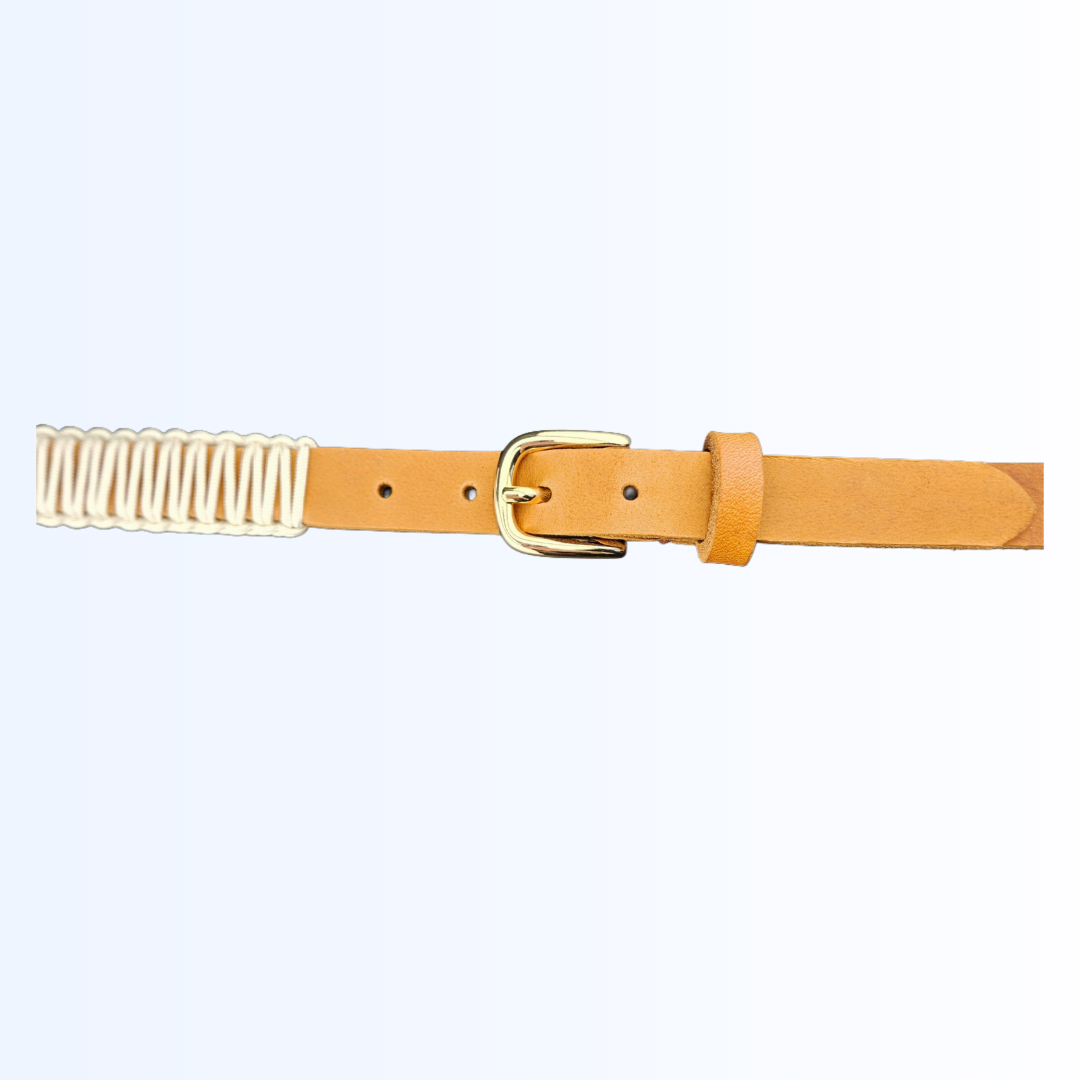 7915 Gürtel Cognac Creme