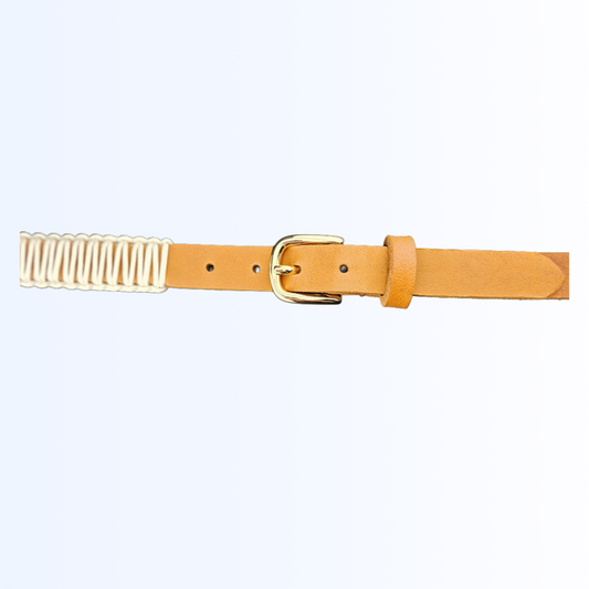 7915 Gürtel Cognac Creme