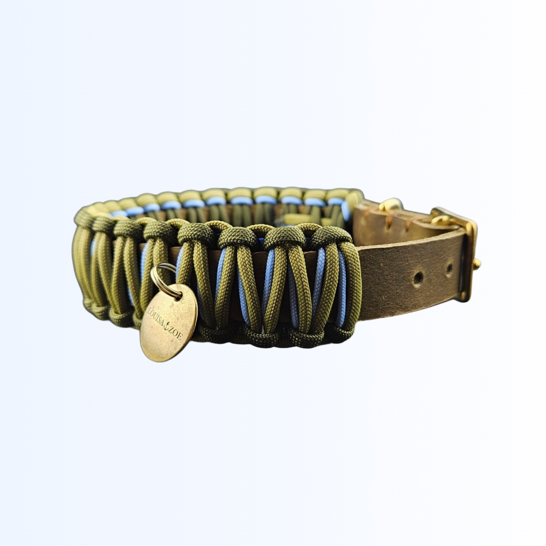 3512 HUNDEHALSBAND Oliv Oliv Sky