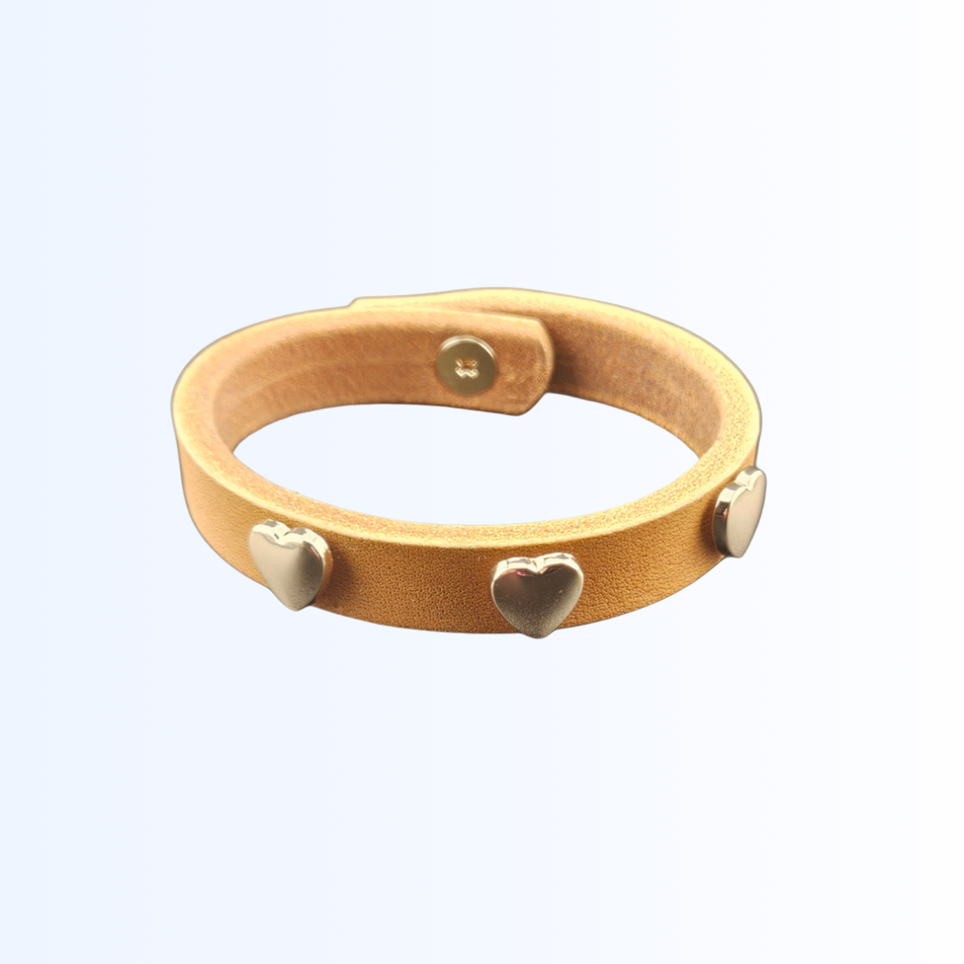 1402 Armband mit Herznieten