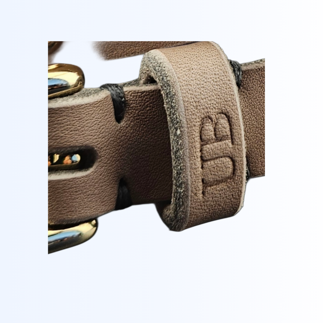 7915 Gürtel Taupe Taupe Creme