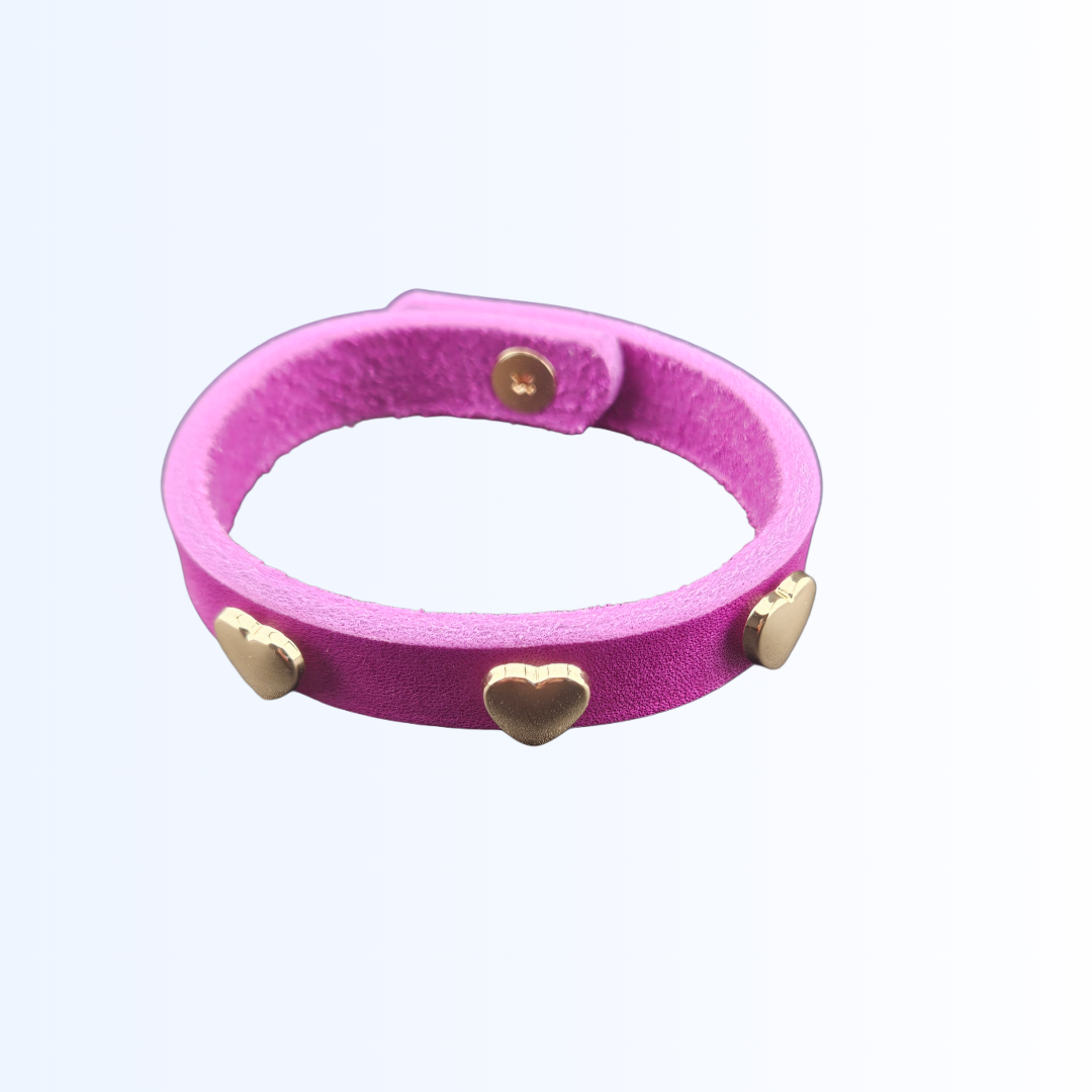1402 Armband mit Herznieten