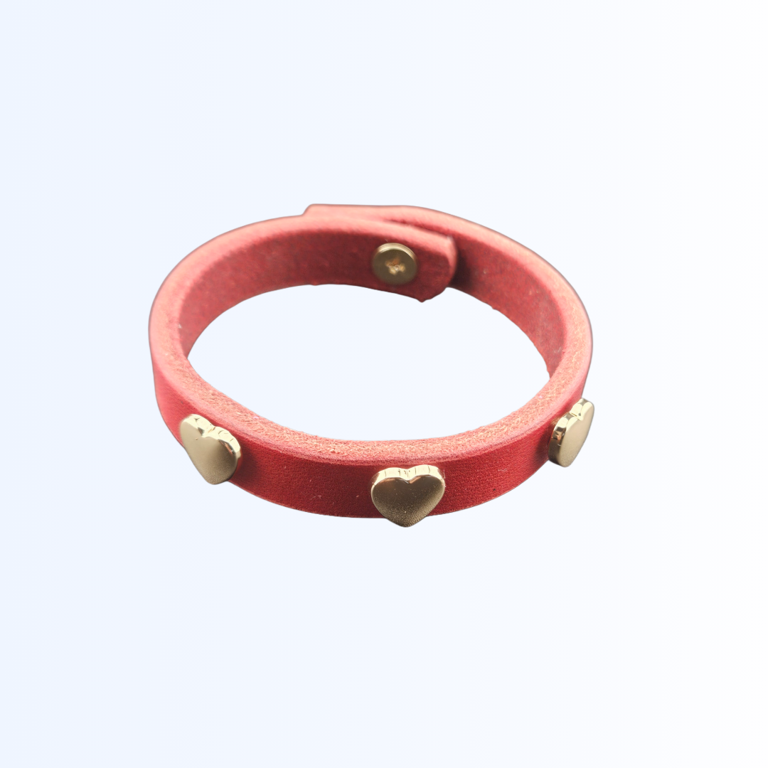 1402 Armband mit Herznieten
